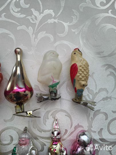Елочные игрушки СССР на прищепке
