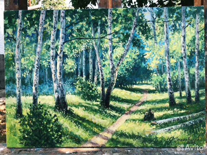 Картина маслом на холсте пейзаж