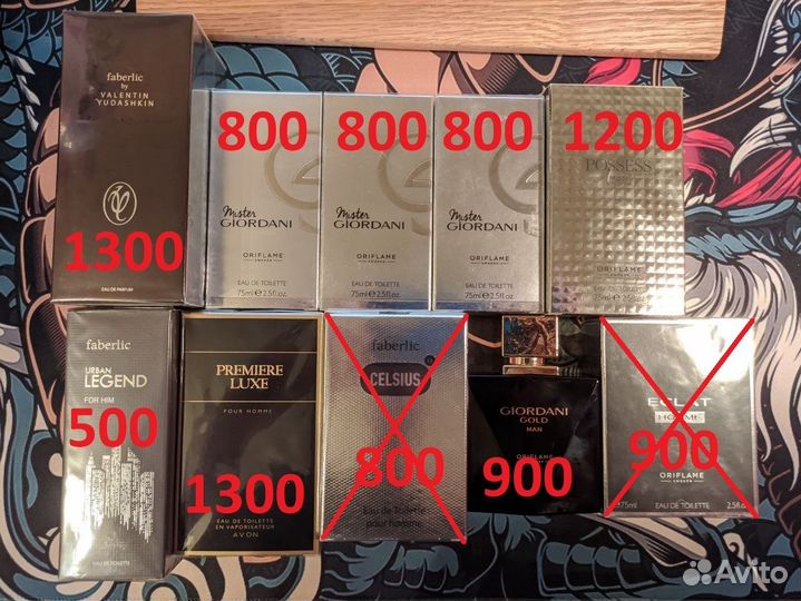 Мужской парфюм faberlic oriflame avon