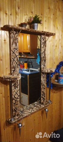 Зеркало старинное в раме
