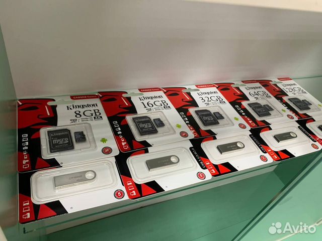 Micro SD/USB-8Gb/16Gb/32Gb/64Gb/128Gb Kingston