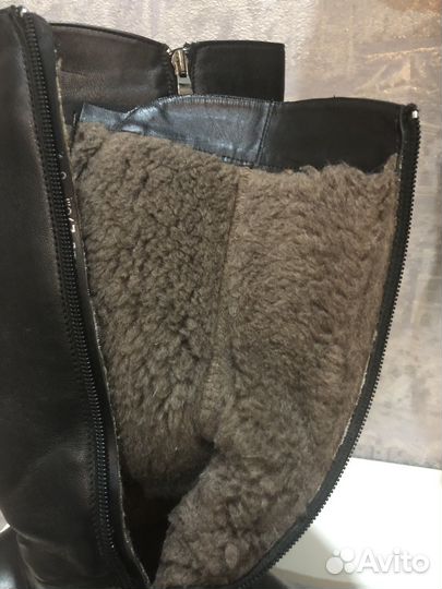 Сапоги зимние 35 размер нат.кожа