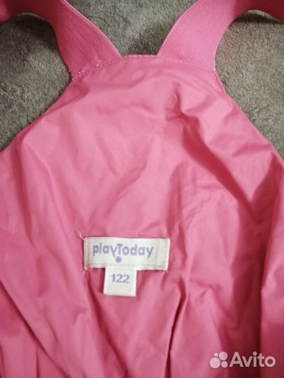 Брюки-полукомбинезон на девочку, рост 122