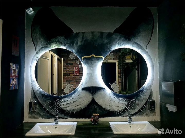 Зеркало с подсветкой круглое Vivian