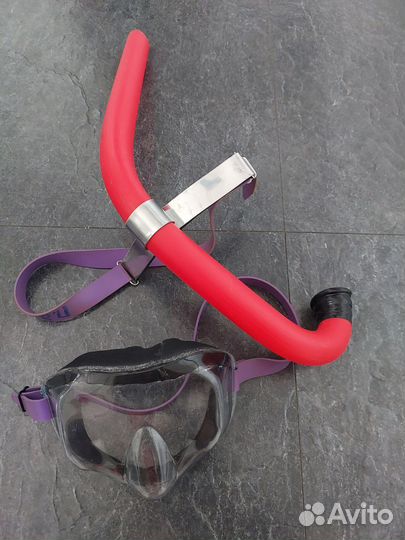 Маска для подводного плавания с трубкой