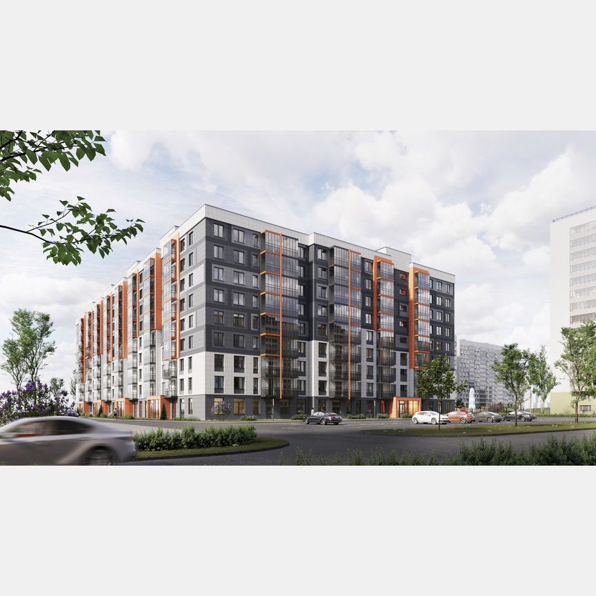 2-к. квартира, 67,8 м², 6/9 эт.