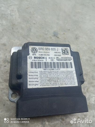 Блок управления аирбаг Volkswagen Polo 5 2009-2018