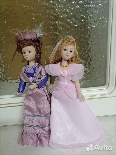 Кукла винтажная фарфоровая