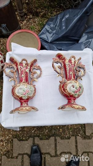 Майолика вазы