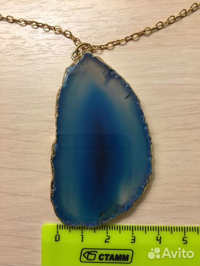 Кулон друза Агата на цепочке 80 см
