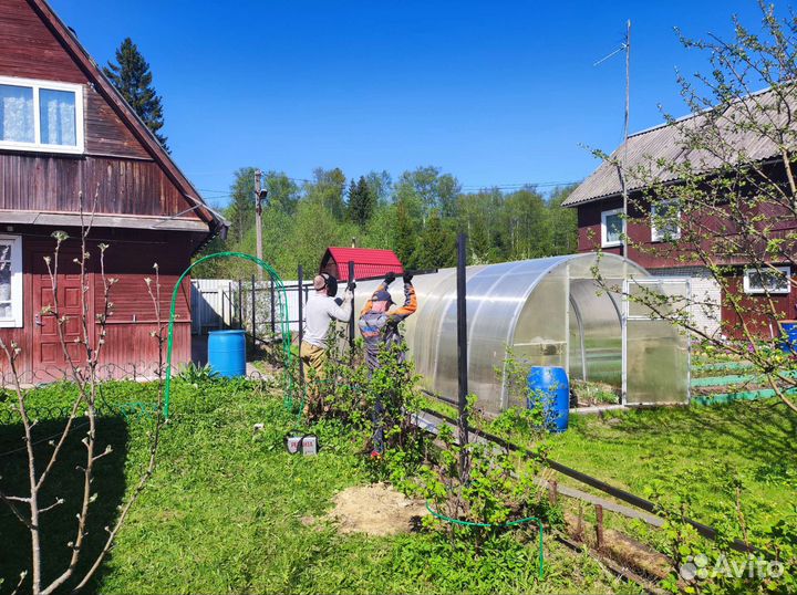 Монтаж установка заборов