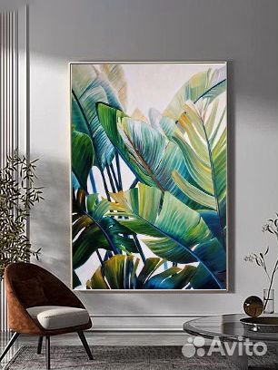 Картина на холсте Листья