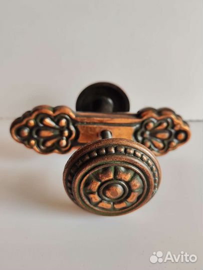 Дверная ручка новая двухсторонняя, Фаянсовая