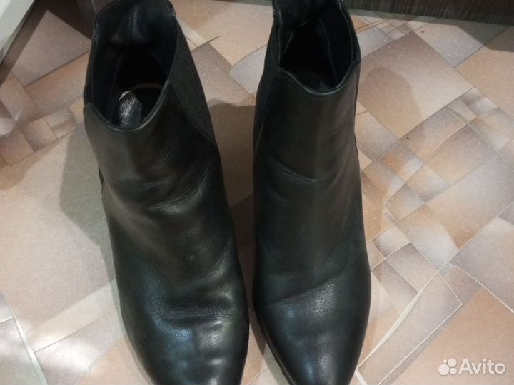 Полусапожки весенние кожаные