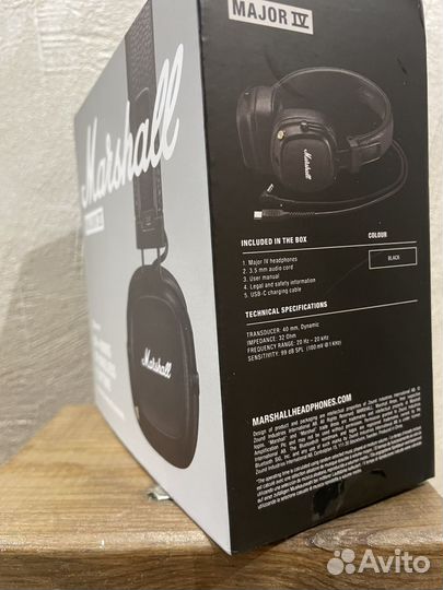 Беспроводные наушники marshall major 4