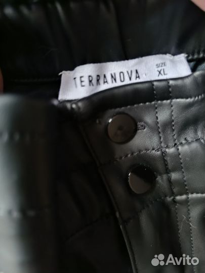 Кожаная юбка XL terranova