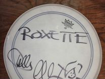 Roxette автограф оригинал на пластике 40 см диамет