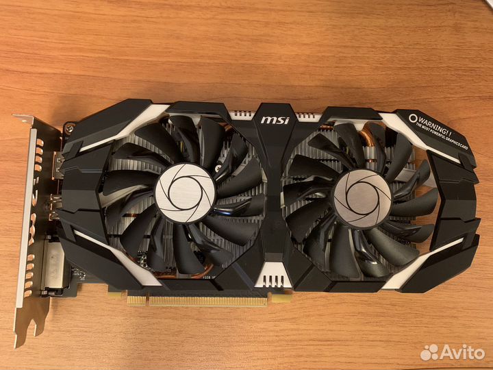 Видеокарта MSI GeForce GTX 1060 6GB