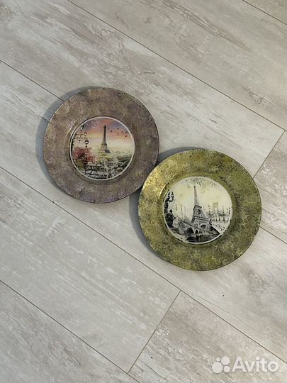 Настенная тарелка эйфелева башня