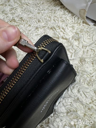 Сумка кошелек женский черный для телефона и карт