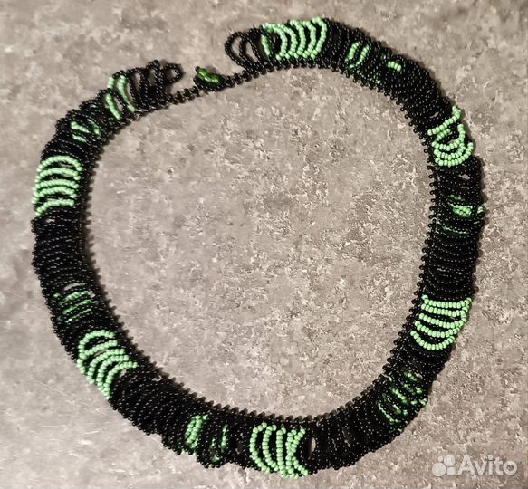 Колье винтаж бисер