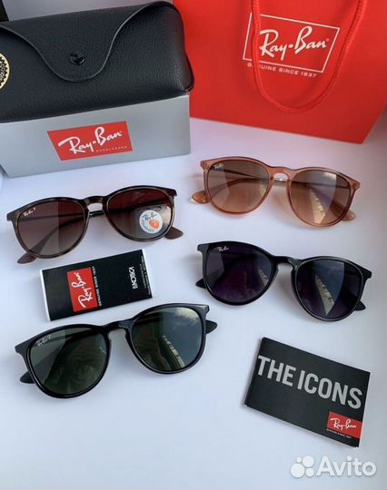 Очки ray ban erika черные