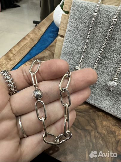 Pandora браслет серебро