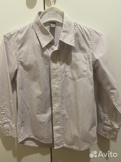 Рубашка zara для мальчика 110