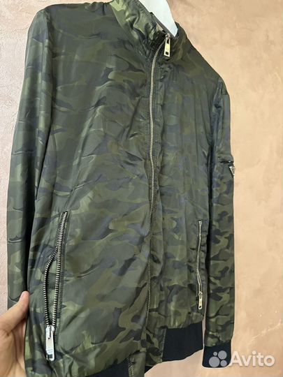 Бомбер Ветровка Prada Camo Nylon Light Оригинал