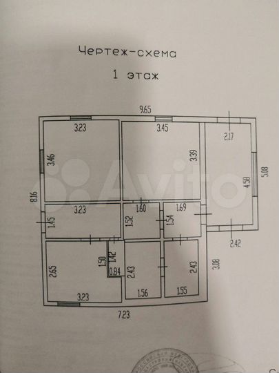 Дом 64 м² на участке 14,5 сот.