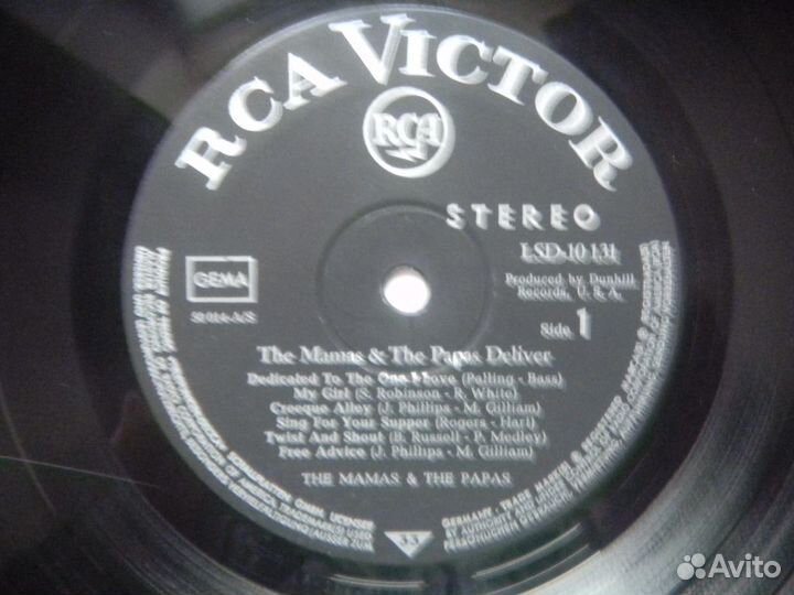 The Mamas And The Papas Deliver Germ. RCA 67 EX