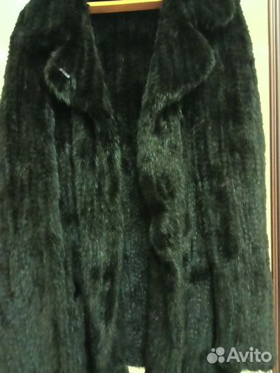 Шуба норковая с капюшоном, автоледи, пончо
