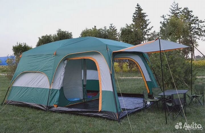 Палатка-шатер высокая 210 см 8+ мест
