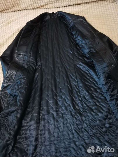 Кожаный тренч