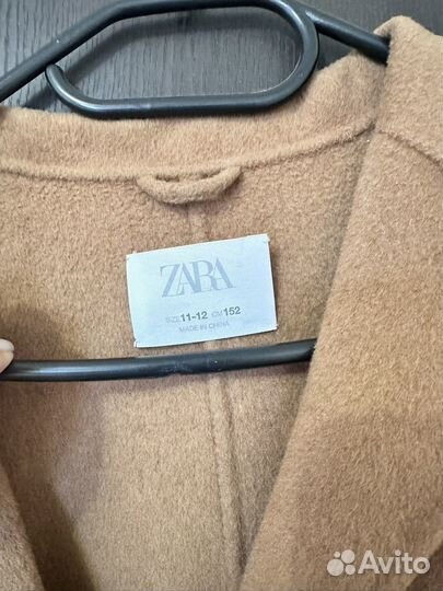 Пальто для девочки zara 152