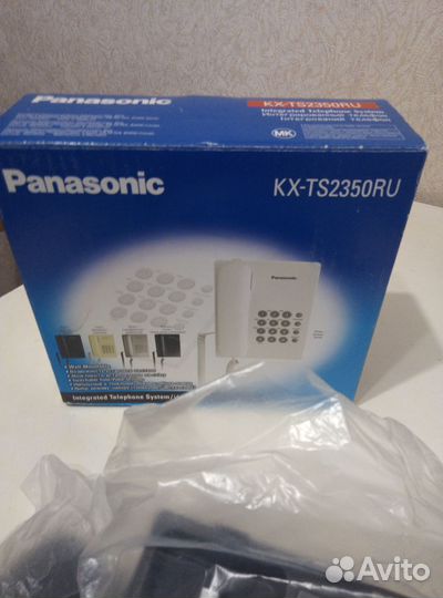 Телефон Panasonic, модель KX-TS2350RUB. Новый