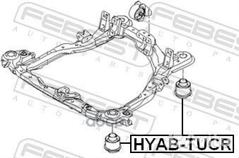 Сайлентблок подрамника hyabtucr Febest