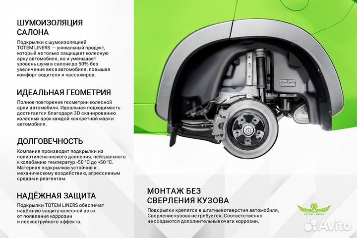 Подкрылок с шумоизоляцией подходит для foton Toa