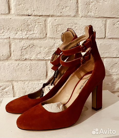 Замшевые туфли Massimo dutti