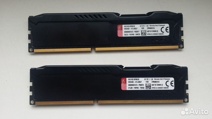 DDR3 8gb / 16gb 1600 / 1866 мгц комплекты