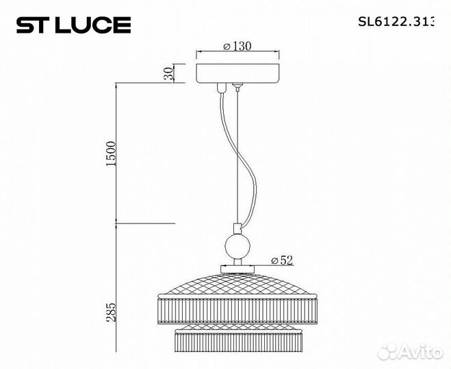 Подвесной светильник ST-Luce SL6122.313.01