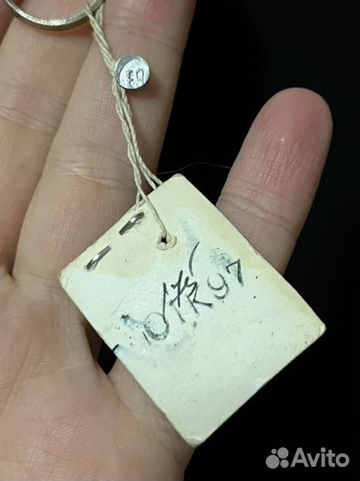 Кольцо серебро с биркой