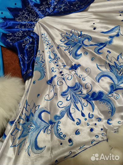 Костюм снегурочки(ручная работа)