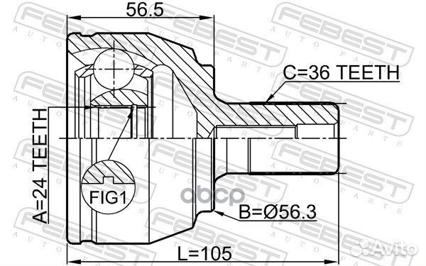 ШРУС 2110-focii20 2110-focii20 Febest