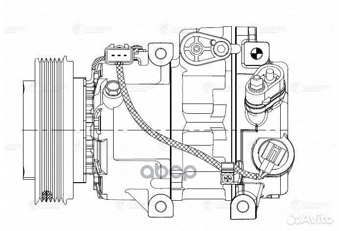 Компрессор кондиц. для а/м Hyundai ix35 (10) /K