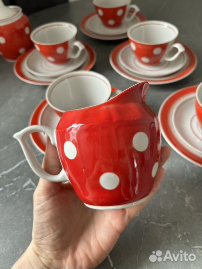 Новый чайный сервиз винтаж фарфор СССР