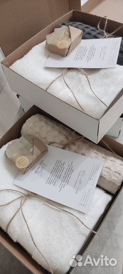 Подарочные наборы полотенец+мыло