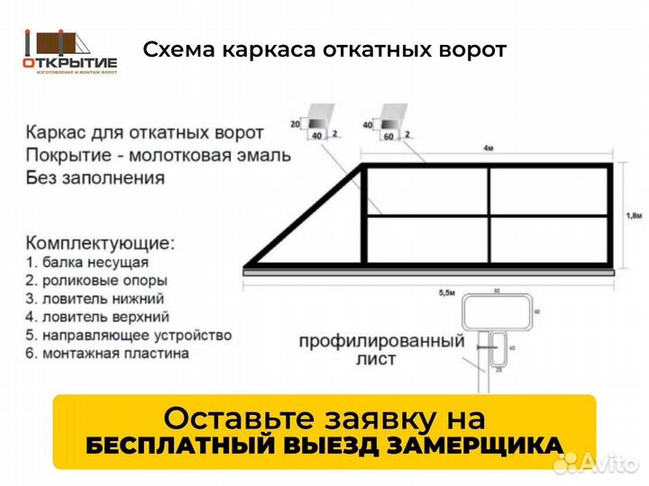 Ворота откатные сдвижные распашные