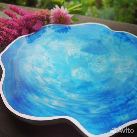 Поднос, подставка из эпоксидной смолы