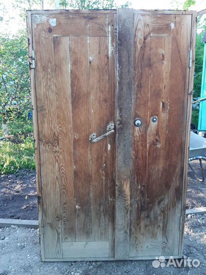 Дверь входная деревянная бу